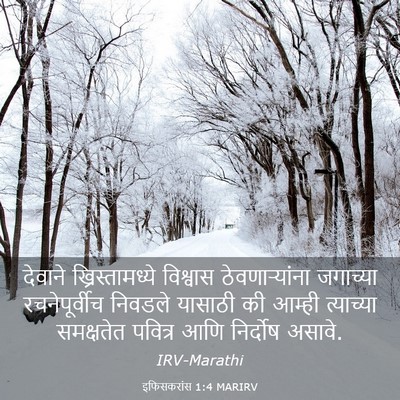 Picture 03 - इफिसकरांस 1:4 MARIRV - देवाने - Bible Verse Picture