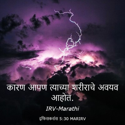 Picture 03 - इफिसकरांस 5:30 MARIRV - कारण आपण त्याच्या - Bible Verse Picture