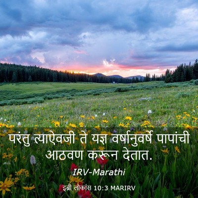 Picture 03 - इब्री लोकांस 10:3 MARIRV - परंतु त्याऐवजी ते - Bible Verse Picture