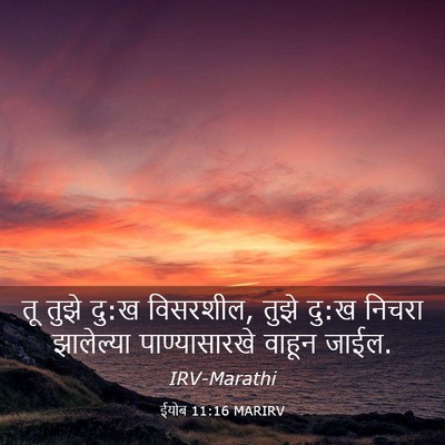 Picture 03 - ईयोब 11:16 MARIRV - तू तुझे दु:ख - Bible Verse Picture