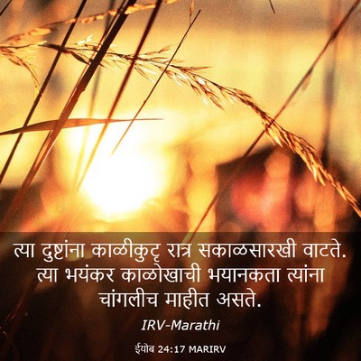 Picture 03 - ईयोब 24:17 MARIRV - त्या दुष्टांना - Bible Verse Picture