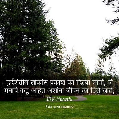 Picture 03 - ईयोब 3:20 MARIRV - दुर्दशेतील लोकांस - Bible Verse Picture