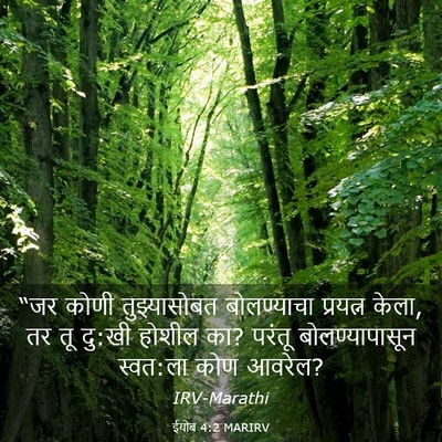Picture 03 - ईयोब 4:2 MARIRV - “जर कोणी - Bible Verse Picture