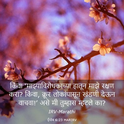 Picture 03 - ईयोब 6:23 MARIRV - किंवा - Bible Verse Picture