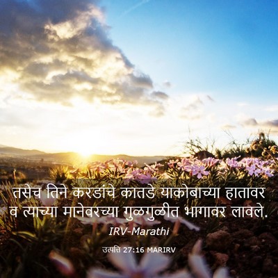 Picture 03 - उत्पत्ति 27:16 MARIRV - तसेच तिने करडांचे - Bible Verse Picture