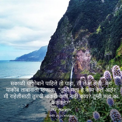 Picture 03 - उत्पत्ति 29:25 MARIRV - सकाळी याकोबाने - Bible Verse Picture