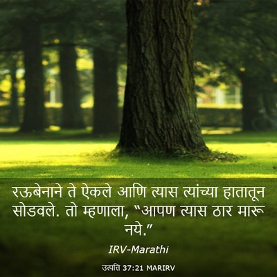Picture 03 - उत्पत्ति 37:21 MARIRV - रऊबेनाने ते ऐकले - Bible Verse Picture