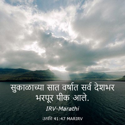 Picture 03 - उत्पत्ति 41:47 MARIRV - सुकाळाच्या सात - Bible Verse Picture