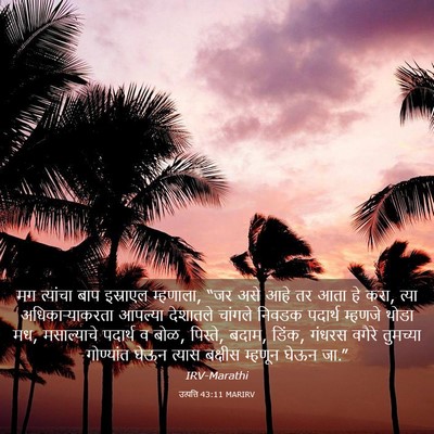 Picture 03 - उत्पत्ति 43:11 MARIRV - मग त्यांचा बाप - Bible Verse Picture