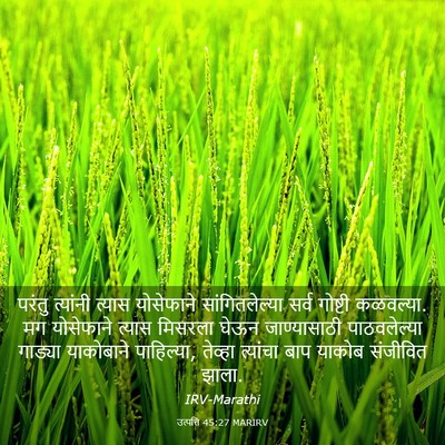 Picture 03 - उत्पत्ति 45:27 MARIRV - परंतु त्यांनी - Bible Verse Picture