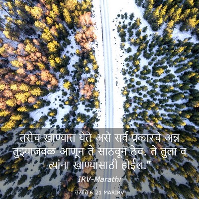 Picture 03 - उत्पत्ति 6:21 MARIRV - तसेच खाण्यात येते - Bible Verse Picture