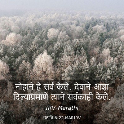 Picture 03 - उत्पत्ति 6:22 MARIRV - नोहाने हे सर्व - Bible Verse Picture