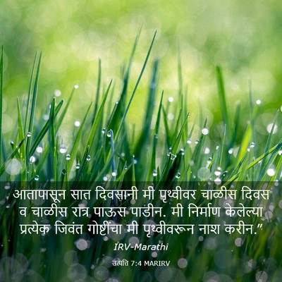 Picture 03 - उत्पत्ति 7:4 MARIRV - आतापासून सात - Bible Verse Picture