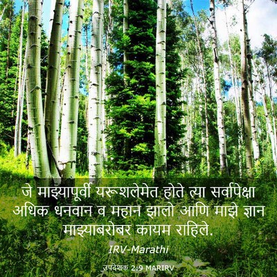 Picture 03 - उपदेशक 2:9 MARIRV - जे माझ्यापूर्वी - Bible Verse Picture