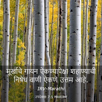 Picture 03 - उपदेशक 7:5 MARIRV - मूर्खाचे गायन - Bible Verse Picture