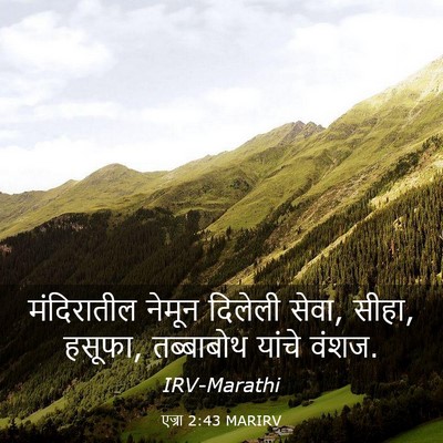 Picture 03 - एज्रा 2:43 MARIRV - मंदिरातील नेमून - Bible Verse Picture