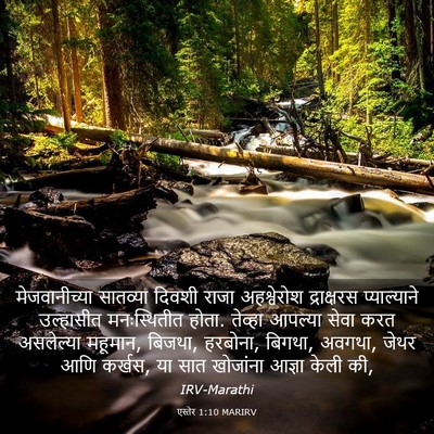 Picture 03 - एस्तेर 1:10 MARIRV - मेजवानीच्या - Bible Verse Picture