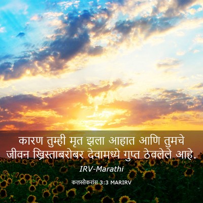 Picture 03 - कलस्सैकरांस 3:3 MARIRV - कारण तुम्ही मृत - Bible Verse Picture