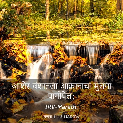 Picture 03 - गणना 1:13 MARIRV - आशेर वंशातला - Bible Verse Picture
