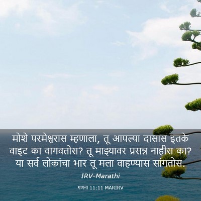 Picture 03 - गणना 11:11 MARIRV - मोशे परमेश्वरास - Bible Verse Picture