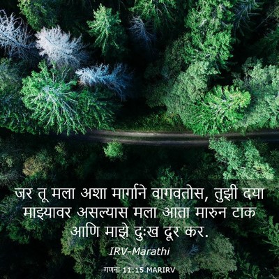 Picture 03 - गणना 11:15 MARIRV - जर तू मला अशा - Bible Verse Picture
