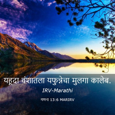 Picture 03 - गणना 13:6 MARIRV - यहूदा वंशातला - Bible Verse Picture
