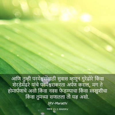 Picture 03 - गणना 15:3 MARIRV - आणि तुम्ही - Bible Verse Picture