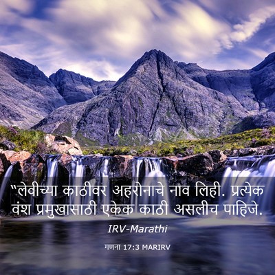 Picture 03 - गणना 17:3 MARIRV - “लेवीच्या काठीवर - Bible Verse Picture