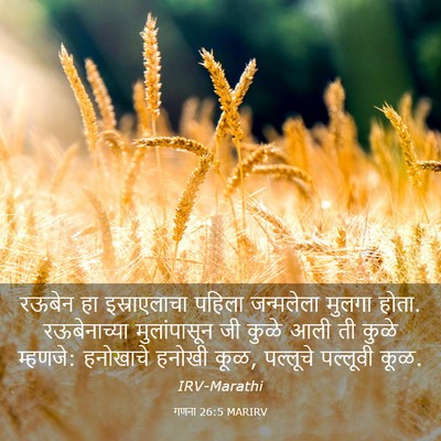 Picture 03 - गणना 26:5 MARIRV - रऊबेन हा - Bible Verse Picture