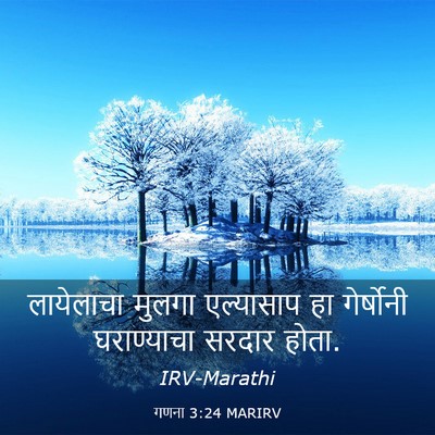 Picture 03 - गणना 3:24 MARIRV - लायेलाचा मुलगा - Bible Verse Picture