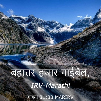 Picture 03 - गणना 31:33 MARIRV - बहात्तर हजार - Bible Verse Picture