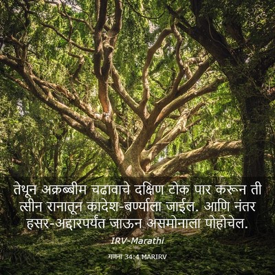 Picture 03 - गणना 34:4 MARIRV - तेथून अक्रब्बीम - Bible Verse Picture