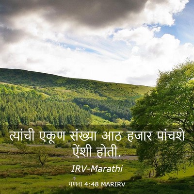 Picture 03 - गणना 4:48 MARIRV - त्यांची एकूण - Bible Verse Picture