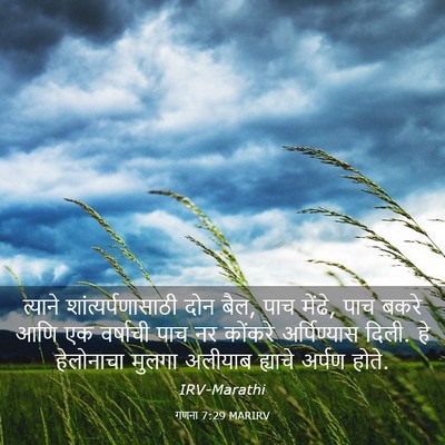 Picture 03 - गणना 7:29 MARIRV - त्याने - Bible Verse Picture