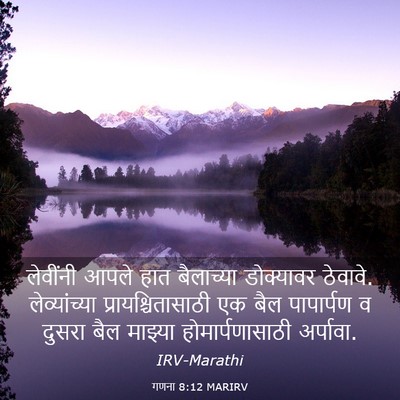 Picture 03 - गणना 8:12 MARIRV - लेवींनी आपले हात - Bible Verse Picture