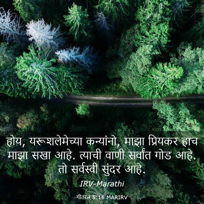 Picture 03 - गीतरत्न 5:16 MARIRV - होय, यरूशलेमेच्या - Bible Verse Picture