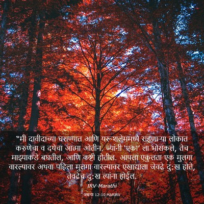 Picture 03 - जखऱ्या 12:10 MARIRV - “मी दावीदाच्या - Bible Verse Picture