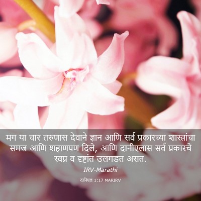 Picture 03 - दानिएल 1:17 MARIRV - मग या चार तरुणास - Bible Verse Picture