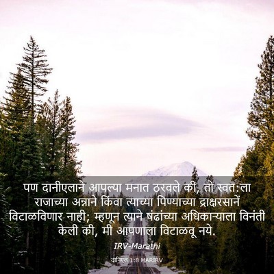 Picture 03 - दानिएल 1:8 MARIRV - पण दानीएलाने - Bible Verse Picture