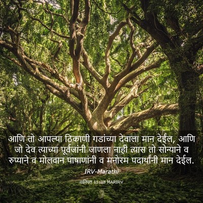 Picture 03 - दानिएल 11:38 MARIRV - आणि तो आपल्या - Bible Verse Picture