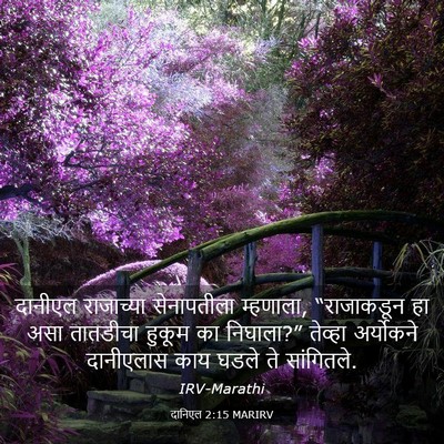 Picture 03 - दानिएल 2:15 MARIRV - दानीएल राजाच्या - Bible Verse Picture