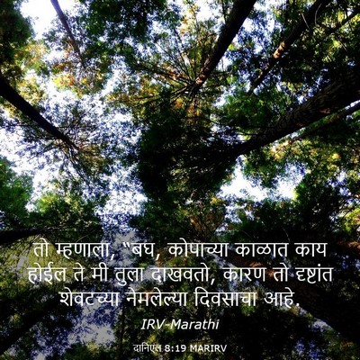 Picture 03 - दानिएल 8:19 MARIRV - तो म्हणाला, “बघ, - Bible Verse Picture