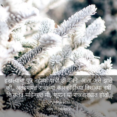 Picture 03 - नहेम्या 1:1 MARIRV - हखल्याचा पुत्र - Bible Verse Picture