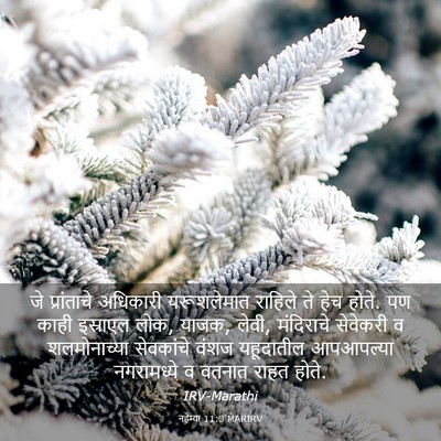 Picture 03 - नहेम्या 11:3 MARIRV - जे प्रांताचे - Bible Verse Picture