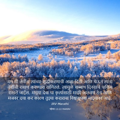Picture 03 - नहेम्या 13:22 MARIRV - मग मी लेवींना - Bible Verse Picture
