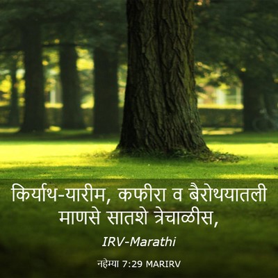 Picture 03 - नहेम्या 7:29 MARIRV - किर्याथ-यारीम, - Bible Verse Picture