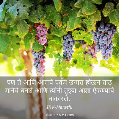 Picture 03 - नहेम्या 9:16 MARIRV - पण ते आणि आमचे - Bible Verse Picture