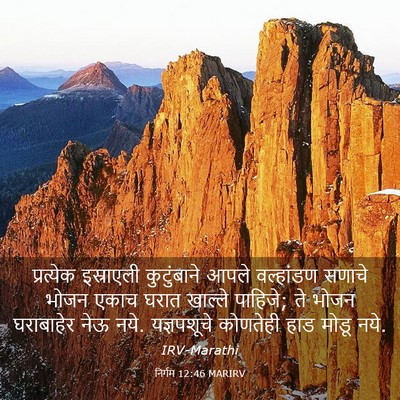 Picture 03 - निर्गम 12:46 MARIRV - प्रत्येक इस्राएली - Bible Verse Picture