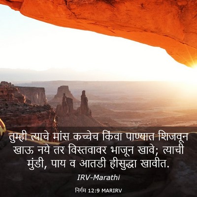 Picture 03 - निर्गम 12:9 MARIRV - तुम्ही त्याचे - Bible Verse Picture