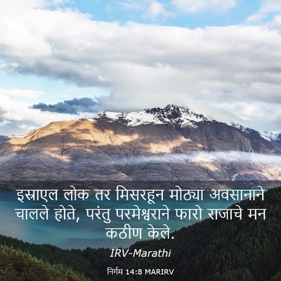 Picture 03 - निर्गम 14:8 MARIRV - इस्राएल लोक तर - Bible Verse Picture